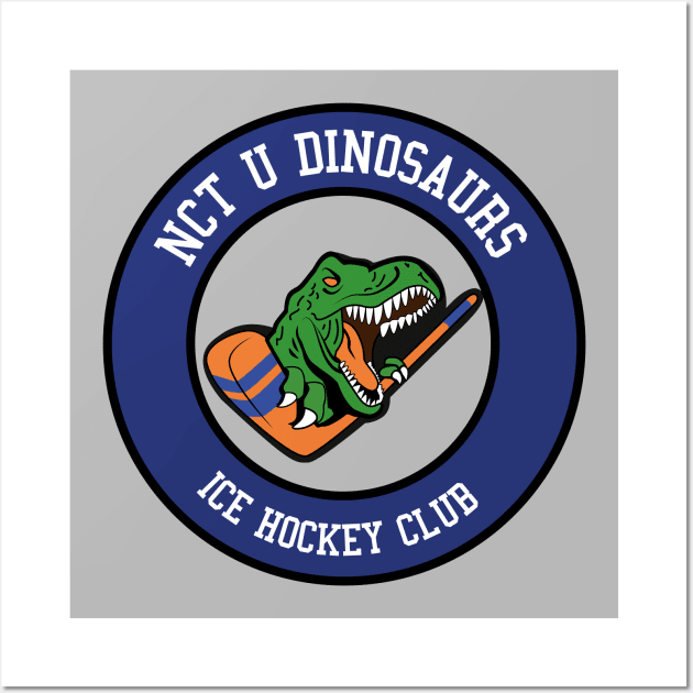 NCT's DINOSAUR HOCKEY CLUB LOGO - 90'S LOVE (NCT) Wall Art by Duckieshop